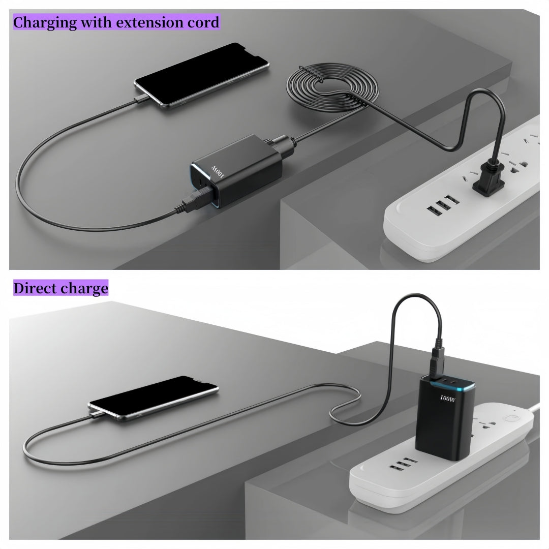 100W GaN fast charging head