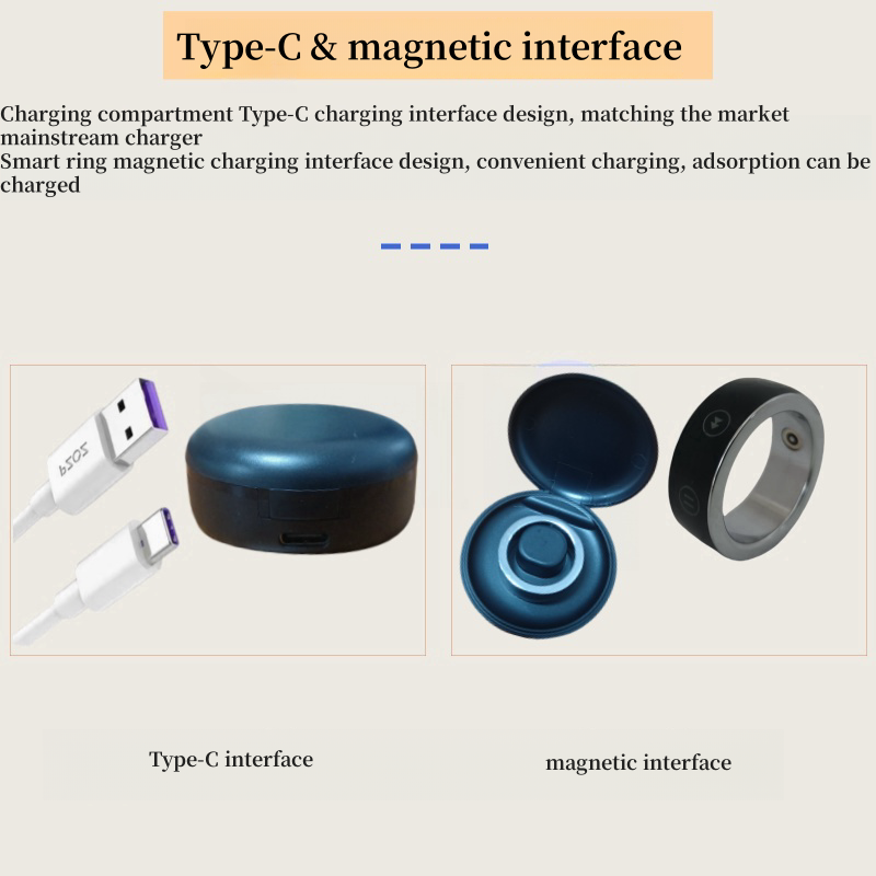 Mini charging compartment smart ring mobile remote control