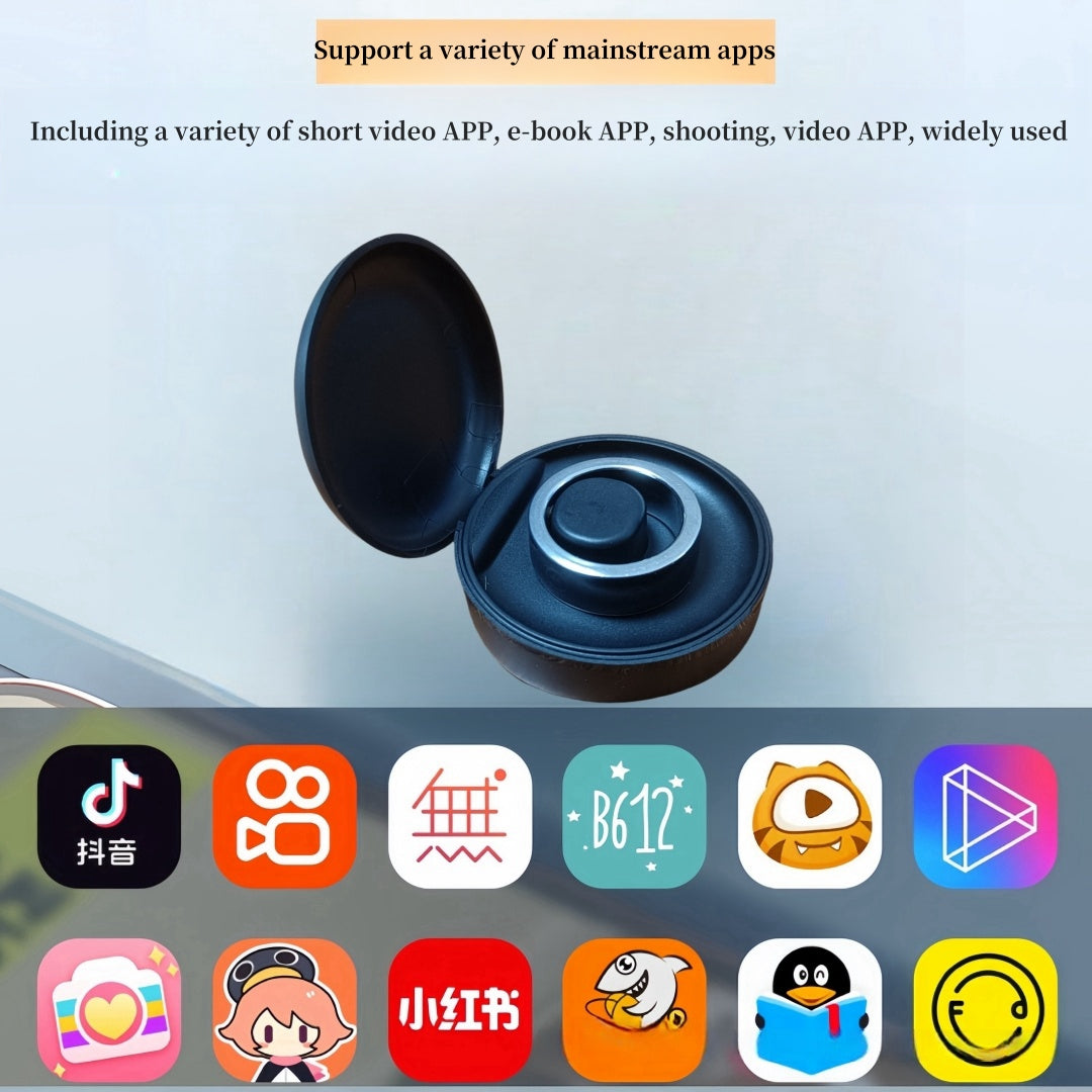 Mini charging compartment smart ring mobile remote control